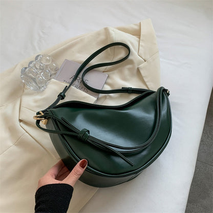 Half Moon Leather Crossbody Bag The Store Bags Green 