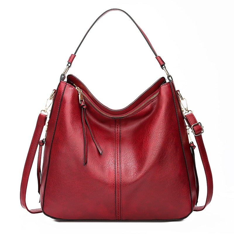 Brown Leather Shoulder Bag The Store Bags Red
