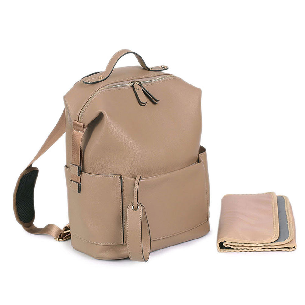 Camel Leather Diaper Bag Backpack The Store Bags