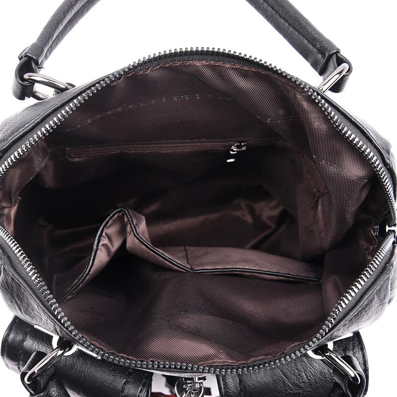 Small Black Leather Backpack Purse ERIN The Store Bags 