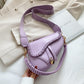 Leather Saddle Shaped Purse The Store Bags Lavender 
