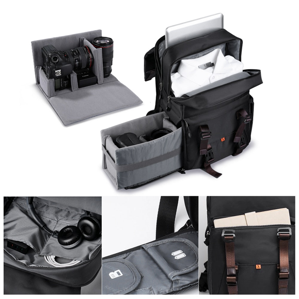 Black DSLR Backpack The Store Bags