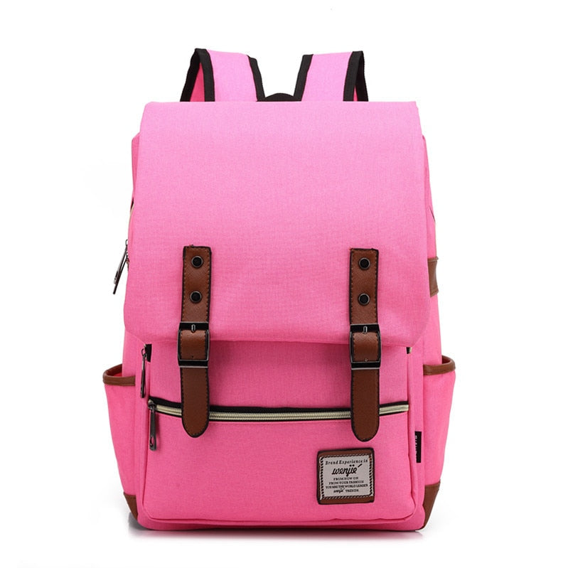 Double Buckle Flap Backpack ERIN The Store Bags Hot Pink