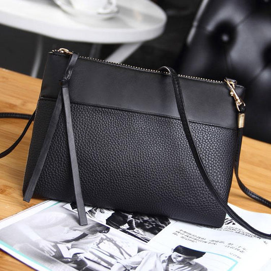 Black Leather Wristlet Wallet ERIN The Store Bags Black