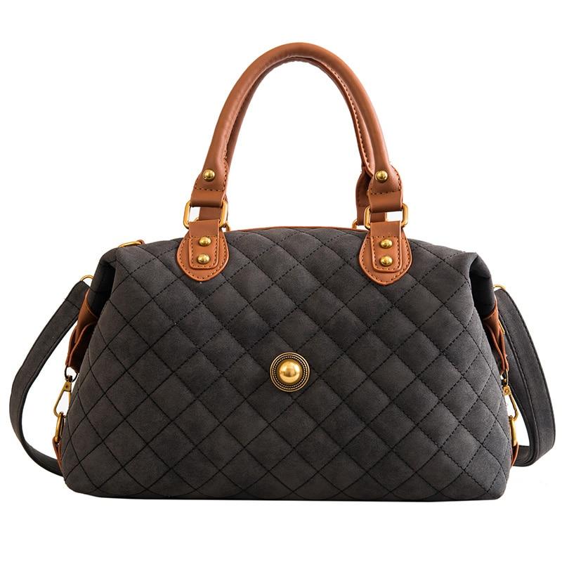 Plaid Leather Purse ERIN The Store Bags Black