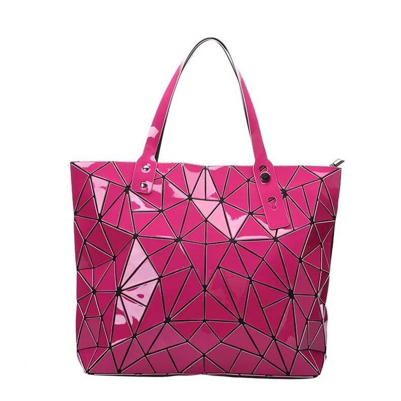 Geometric Handbag The Store Bags bright rose red