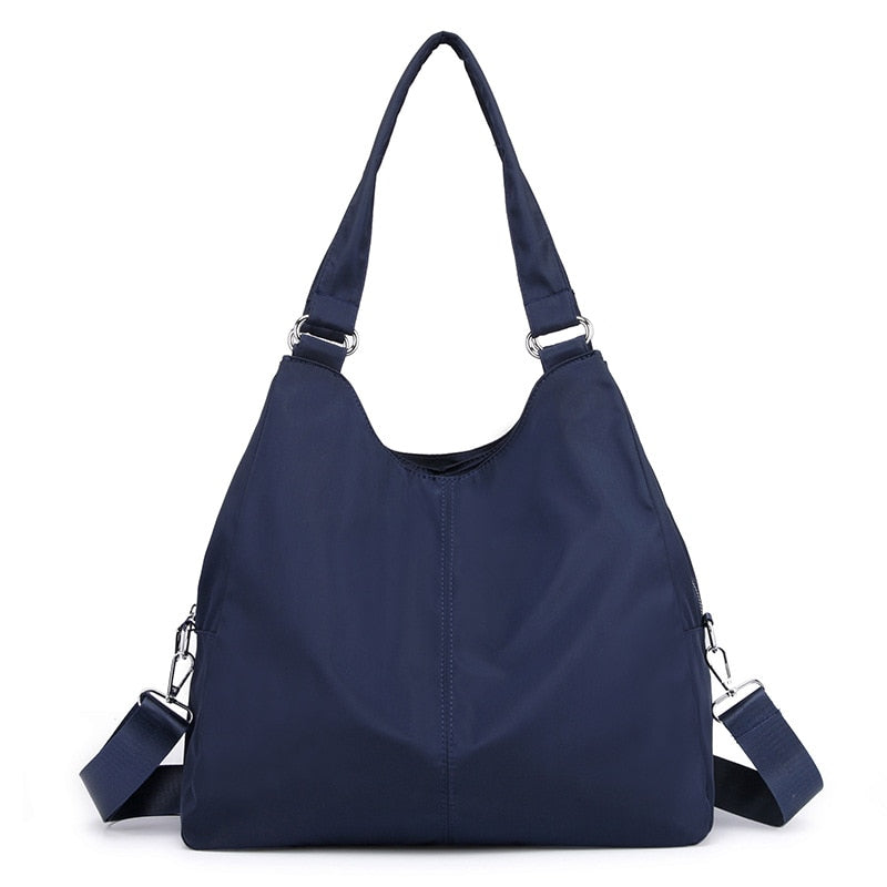 Small Nylon Tote Bag With Zipper The Store Bags Navy Blue