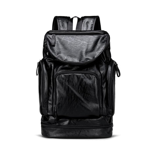 Leather Travel Backpack With Shoe Compartment The Store Bags Black