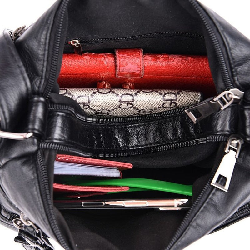 Black Leather Boho Bag The Store Bags