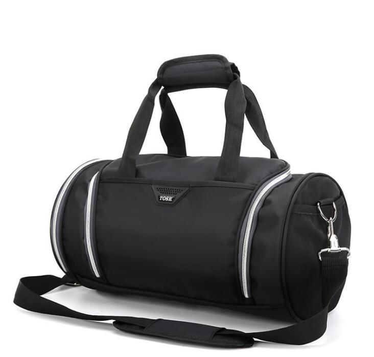 Round Duffle Gym Bag TOSH The Store Bags Black 
