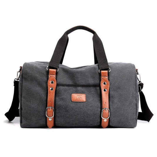 Canvas Gym Duffle Bag ANMA The Store Bags Black 