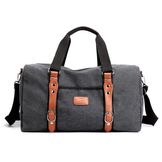 Canvas Gym Duffle Bag ANMA The Store Bags Black