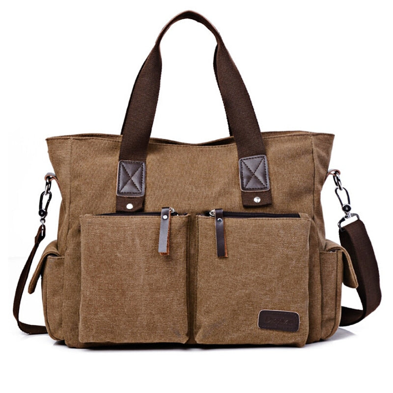 Vintage Canvas Gym Bag The Store Bags Khaki 