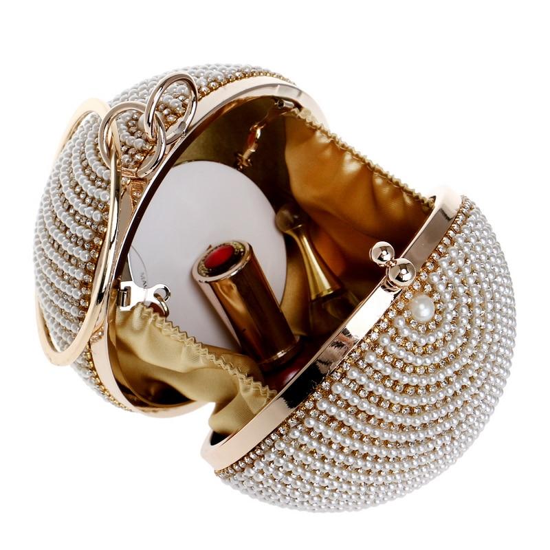 Round Gold Clutch Bag ERIN The Store Bags