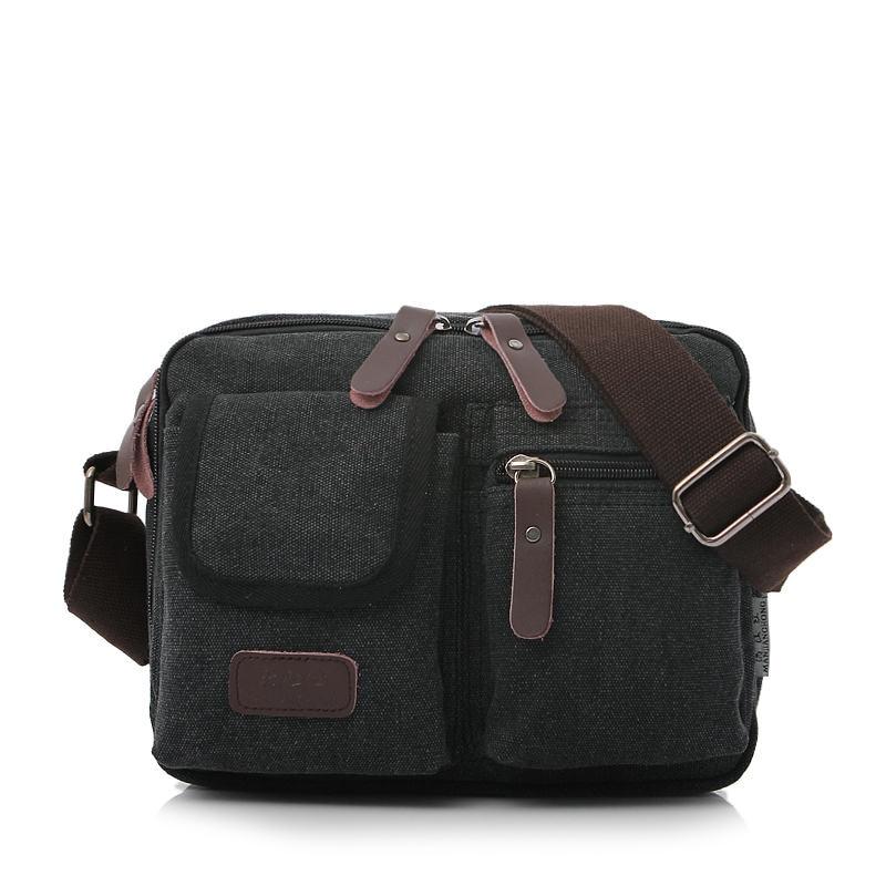 Zipper Messenger Bag ERIN The Store Bags Black
