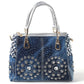 Denim Purse With Rhinestones The Store Bags Silver 