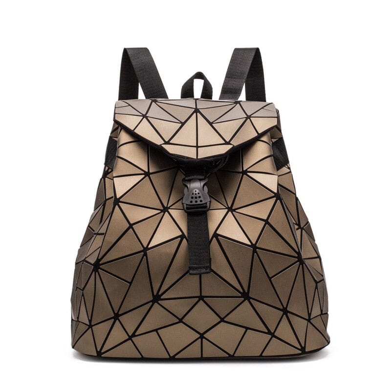 Geometric Design Backpack The Store Bags Brown 