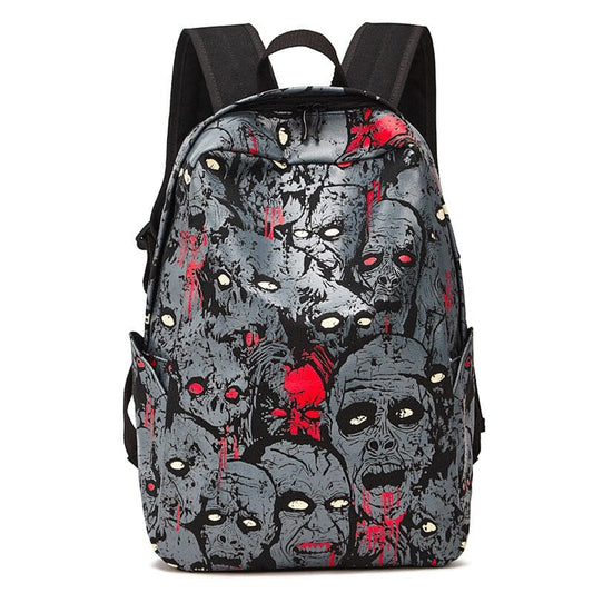 Horror Backpack Purse The Store Bags gray