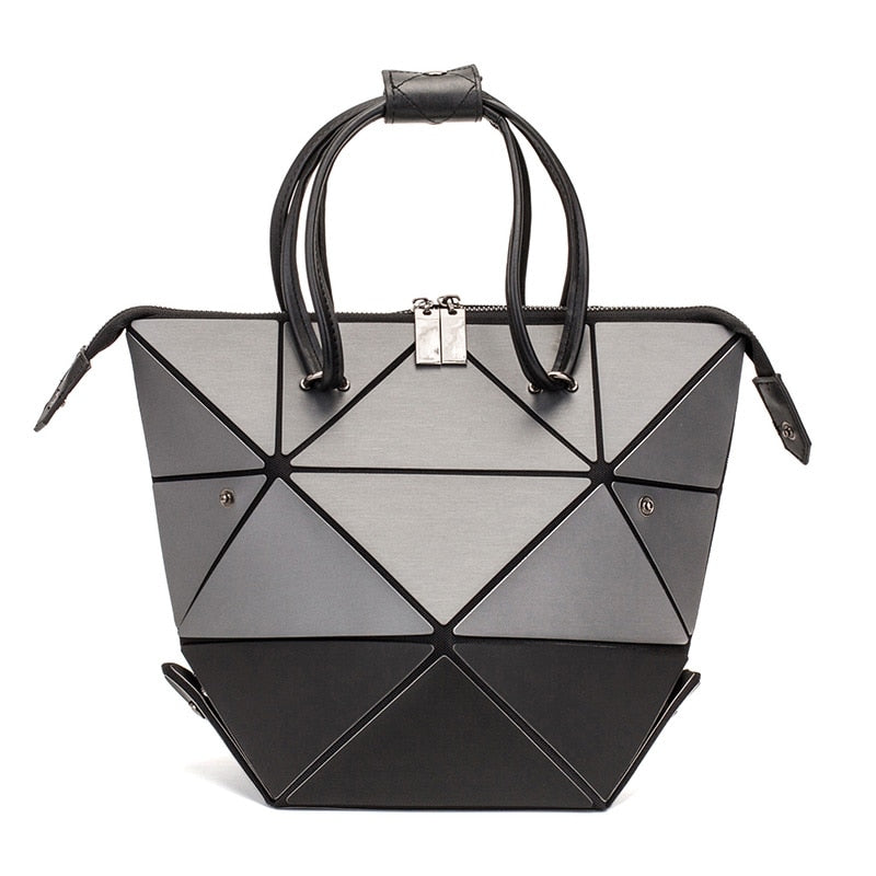 Geometric Holographic Handbag The Store Bags Gray