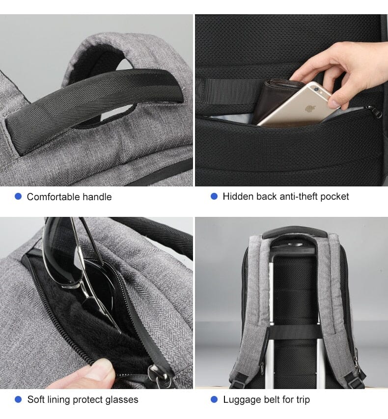 Backpack With Hidden Pocket The Store Bags
