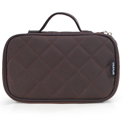 Double Zip Toiletry Bag BERKS The Store Bags Brown