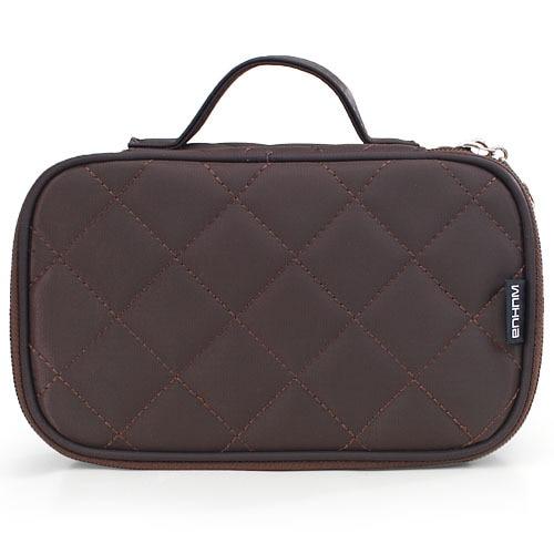 Double Zip Toiletry Bag BERKS The Store Bags Brown 