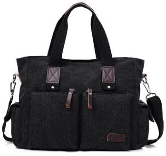 Vintage Canvas Gym Bag The Store Bags black 