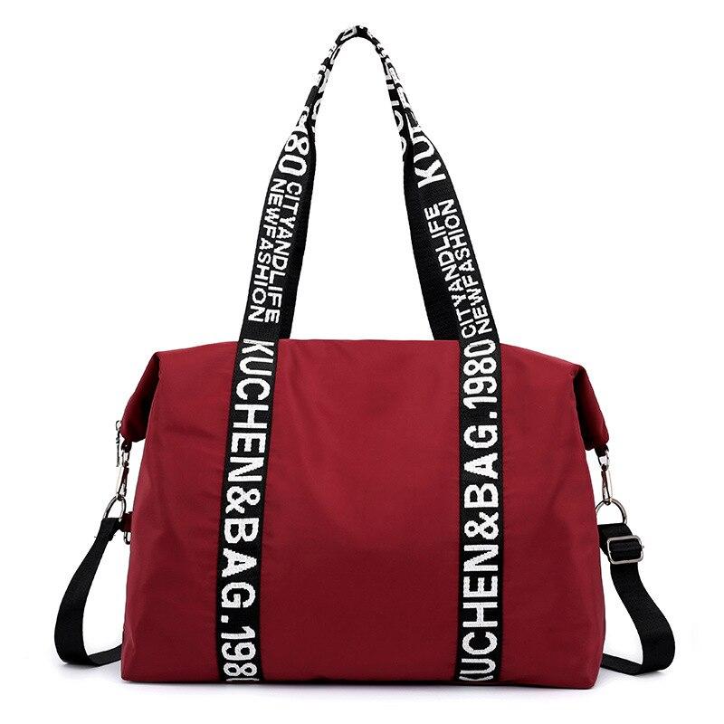 Small Nylon Gym Bag TAGO The Store Bags Wine Red