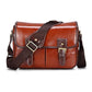Unisex Leather Messenger Bag SHONA The Store Bags Reddish Brown L 