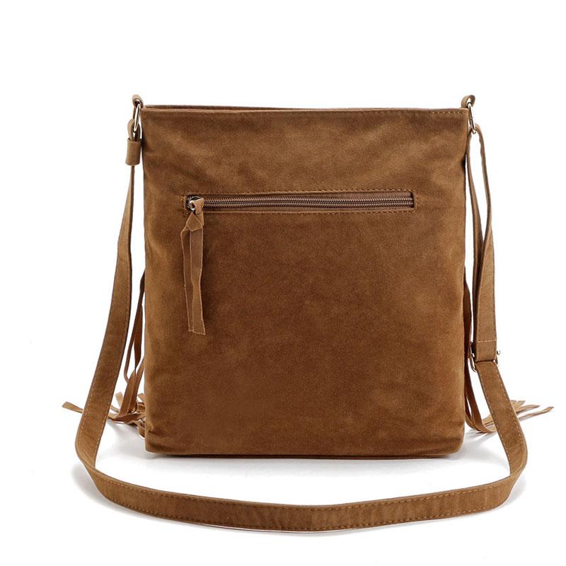 Leather Crossbody Purse With Fringe ERIN The Store Bags