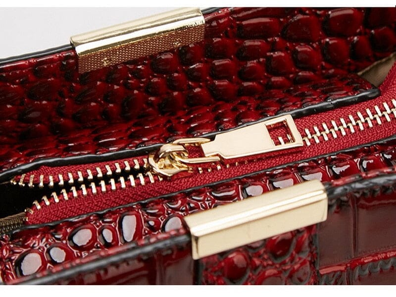 Croc Embossed Leather Bag The Store Bags