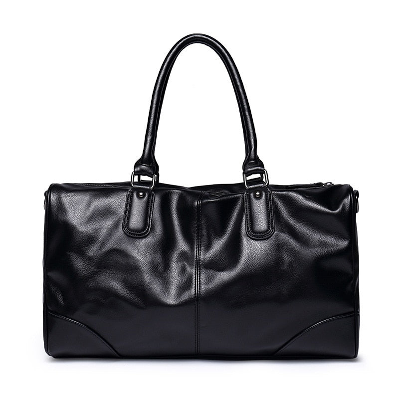 Mens Black Leather Gym Bag The Store Bags