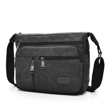 Small Canvas Shoulder Bag ERIN The Store Bags Black 