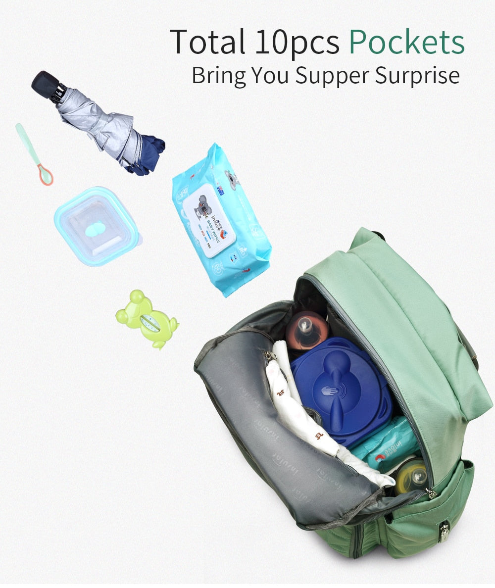 Blue Quilted Diaper Backpack The Store Bags