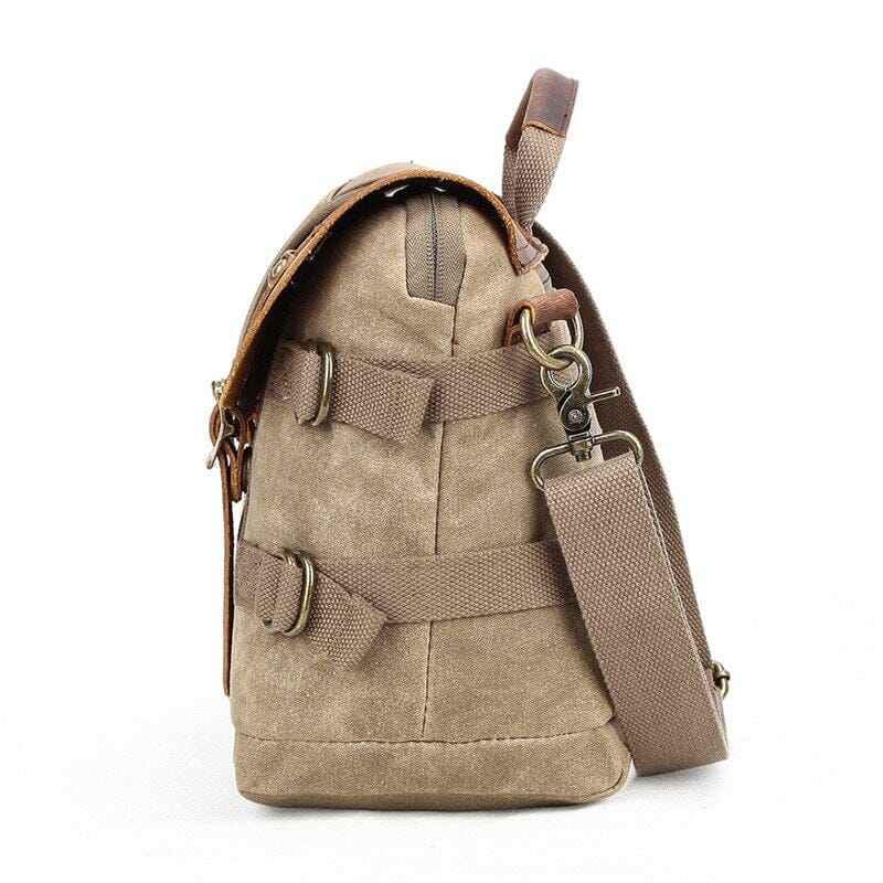 Canvas Vintage DSLR Camera Messenger Shoulder Bag The Store Bags
