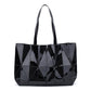 Geometric Shape Tote Bag The Store Bags Black 