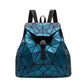 Geometric Design Backpack The Store Bags Blue 