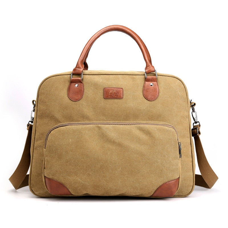 Small Canvas Gym Bag SARTO The Store Bags Khaki