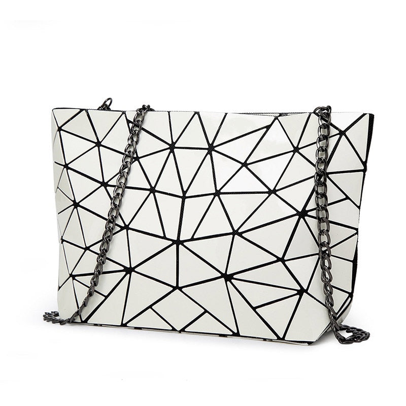 Holographic Leather Shoulder Bag The Store Bags White