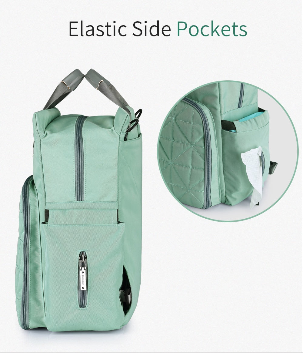 Blue Quilted Diaper Backpack The Store Bags