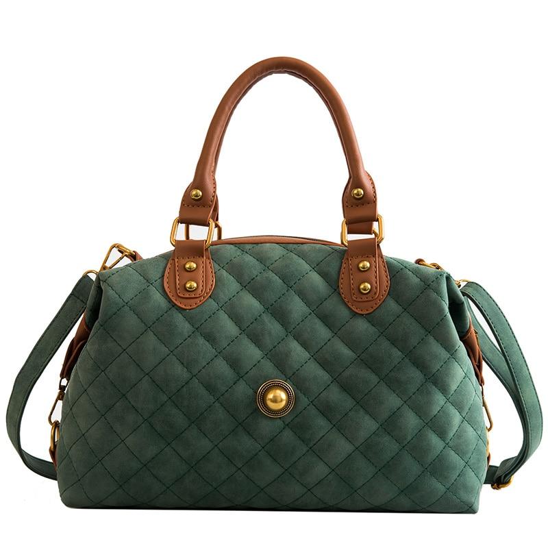 Plaid Leather Purse ERIN The Store Bags Green