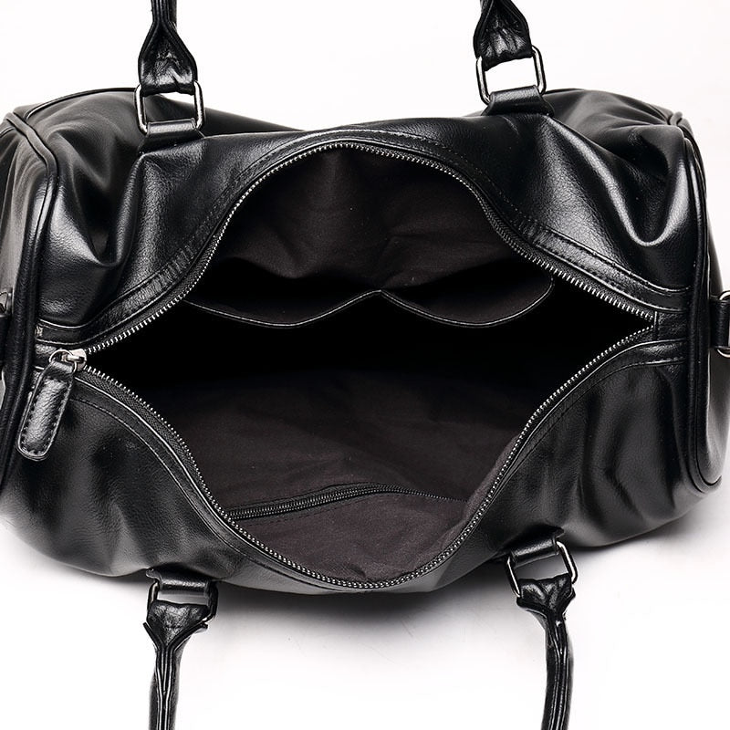 Mens Black Leather Gym Bag The Store Bags 