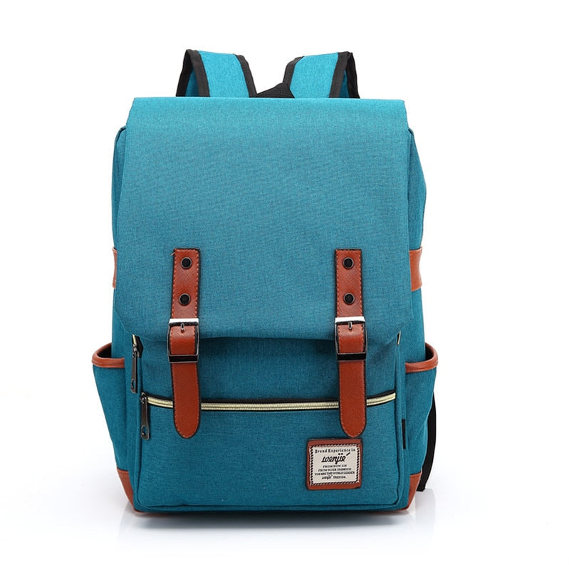 Double Buckle Flap Backpack ERIN The Store Bags Sky Blue
