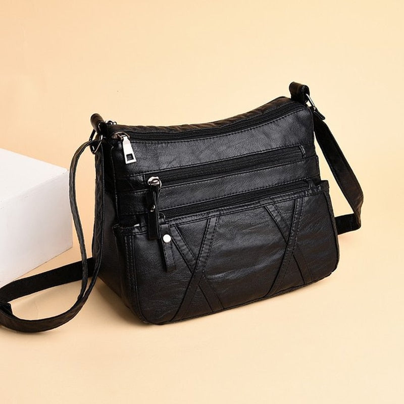 Black Leather Boho Bag The Store Bags
