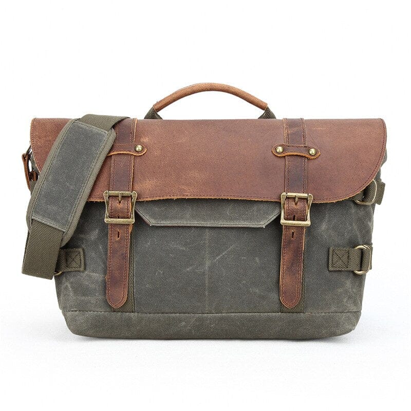 Canvas Vintage DSLR Camera Messenger Shoulder Bag The Store Bags Army Green