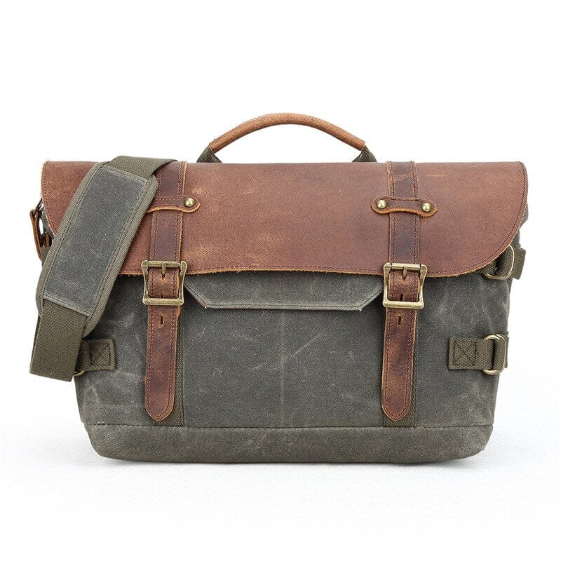 Canvas Vintage DSLR Camera Messenger Shoulder Bag The Store Bags Army Green 