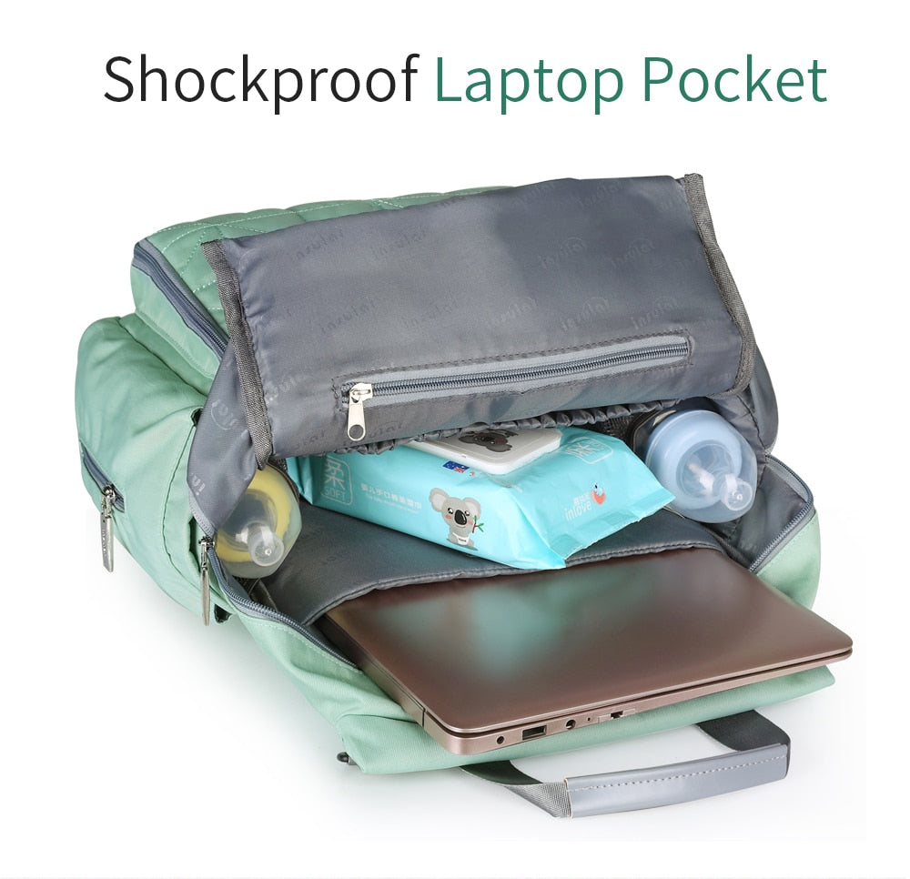 Blue Quilted Diaper Backpack The Store Bags