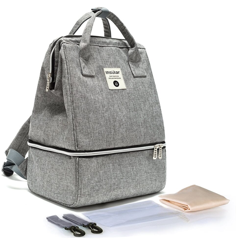 INSULAR Baby Diaper Backpack The Store Bags Gray