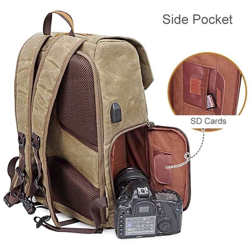 Canvas Photography Backpack The Store Bags 