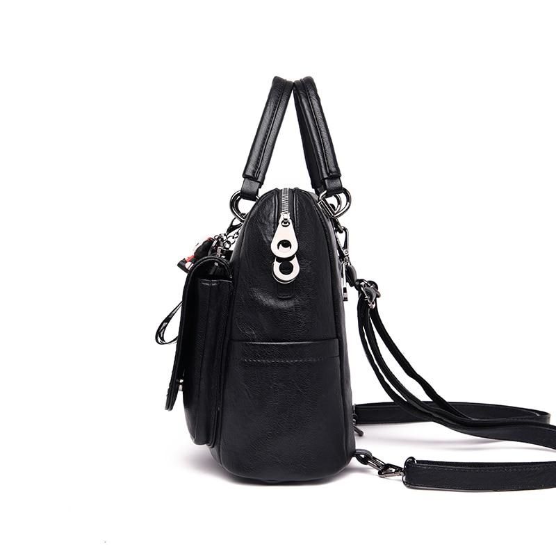 Small Black Leather Backpack Purse ERIN The Store Bags 